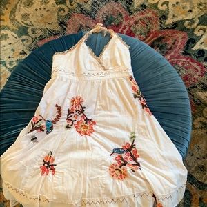 Anthropologie whimsical embroidered dress